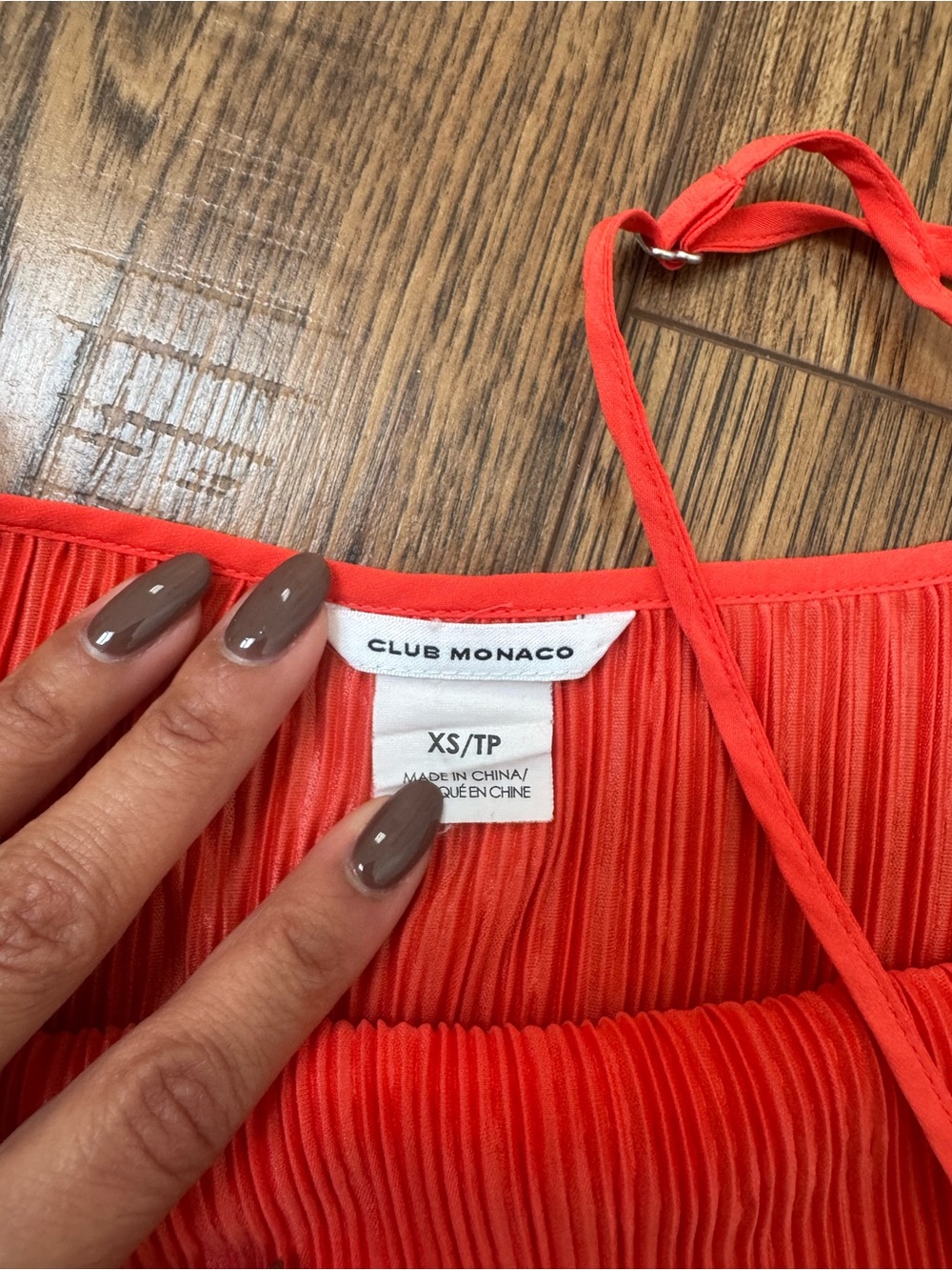 Club Monaco Pleated Tank Top - Picture 5 of 6